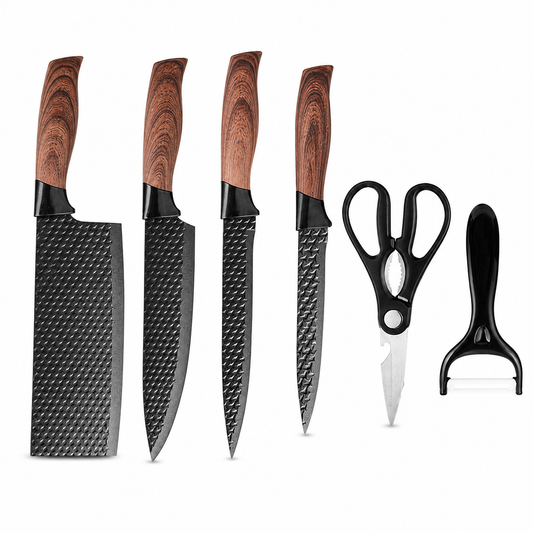 Set de 6 Couteaux Diamant en Acier Inoxydable - Jet Kitchen™ Jet Kitchen